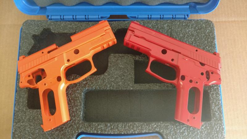 Safety Orange and Smith and Wesson Red